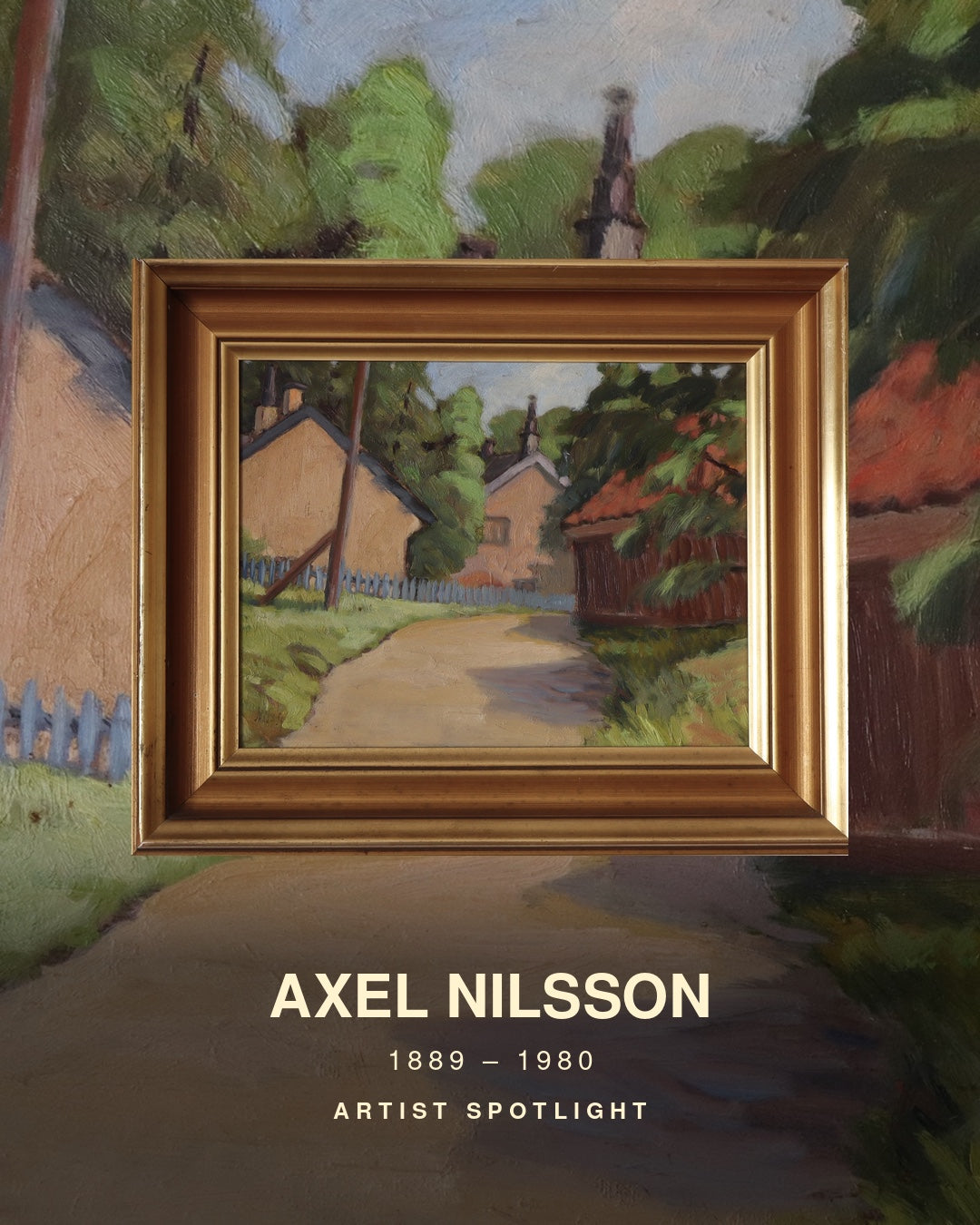 Bellevue, attributed to Axel Nilsson (1889–1980), artist spotlight