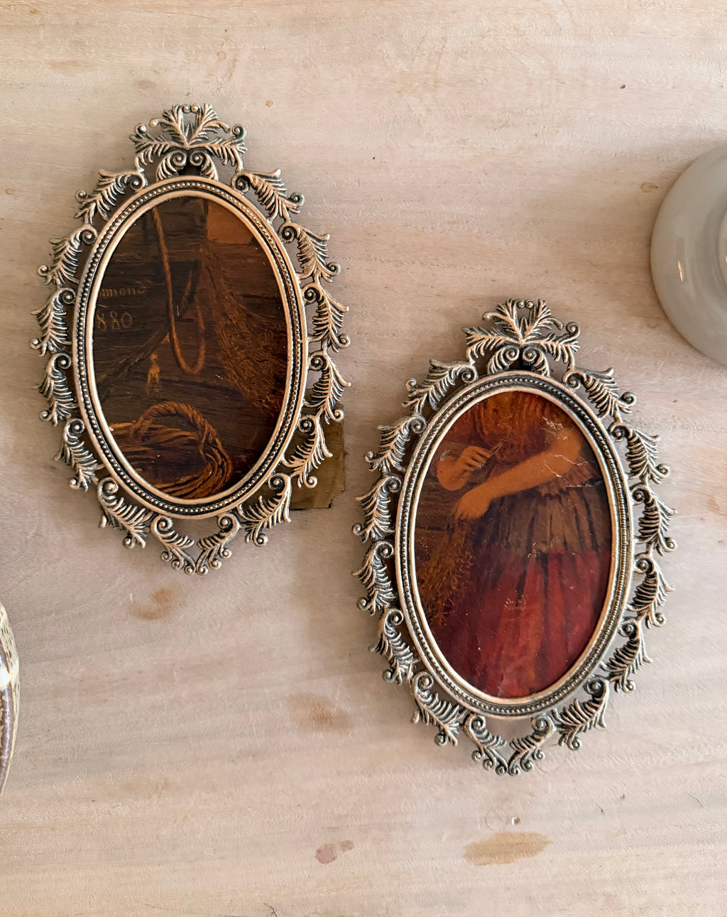 European Oil Fragment Pair c.1880