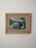 Original Italian Impressionist Oil Painting | Antignano, Livorno Coastal Scene | Florence Gallery Provenance