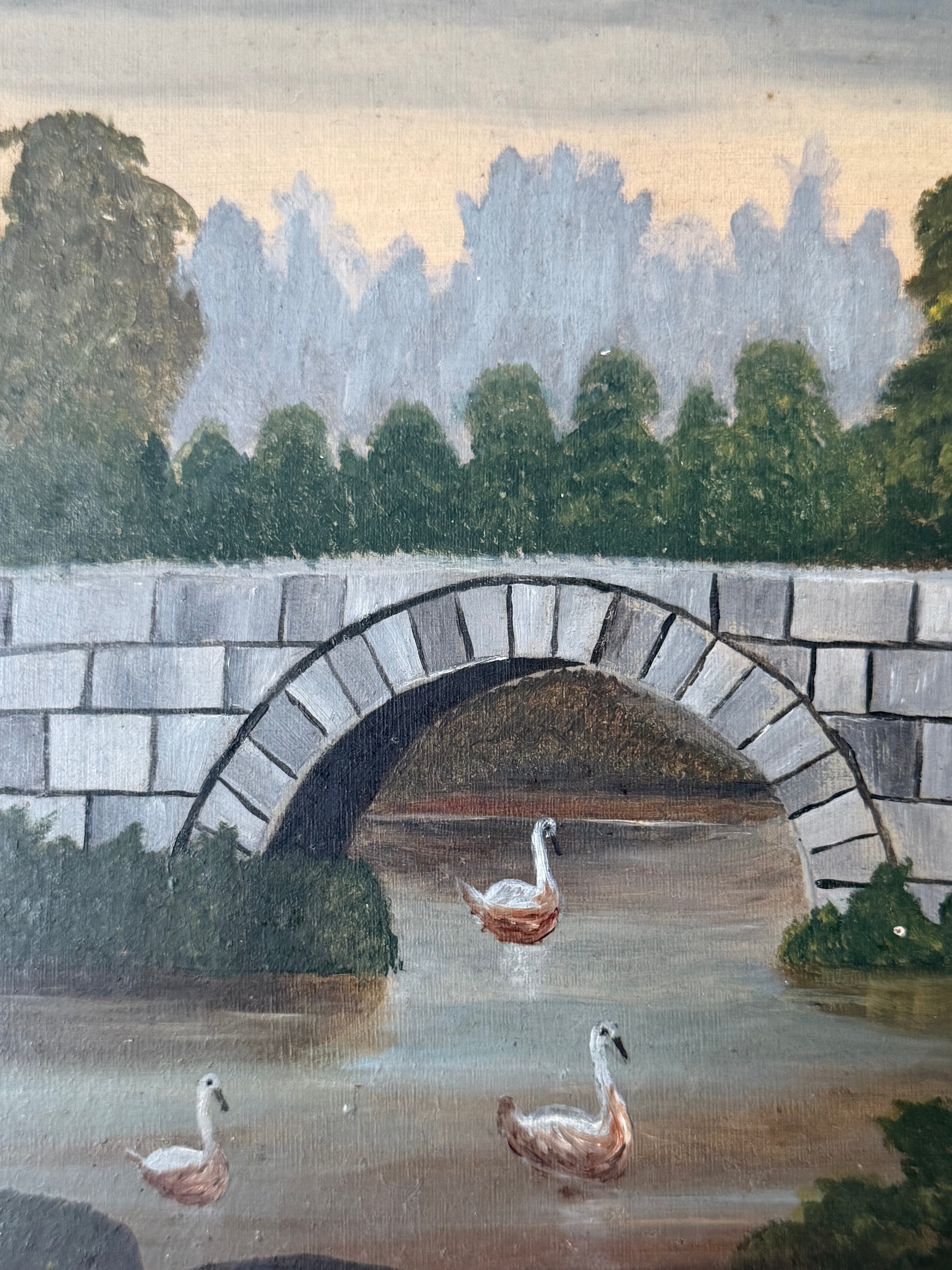 Stone Bridge & Swans