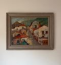 Taxco Town by Jean-Frédéric Schweckler, an original vintage Mexican landscape painting