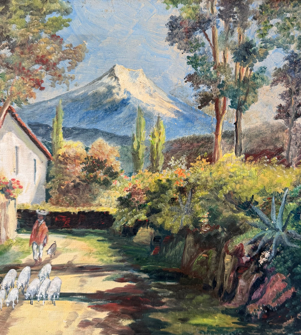 South American Village Landscape