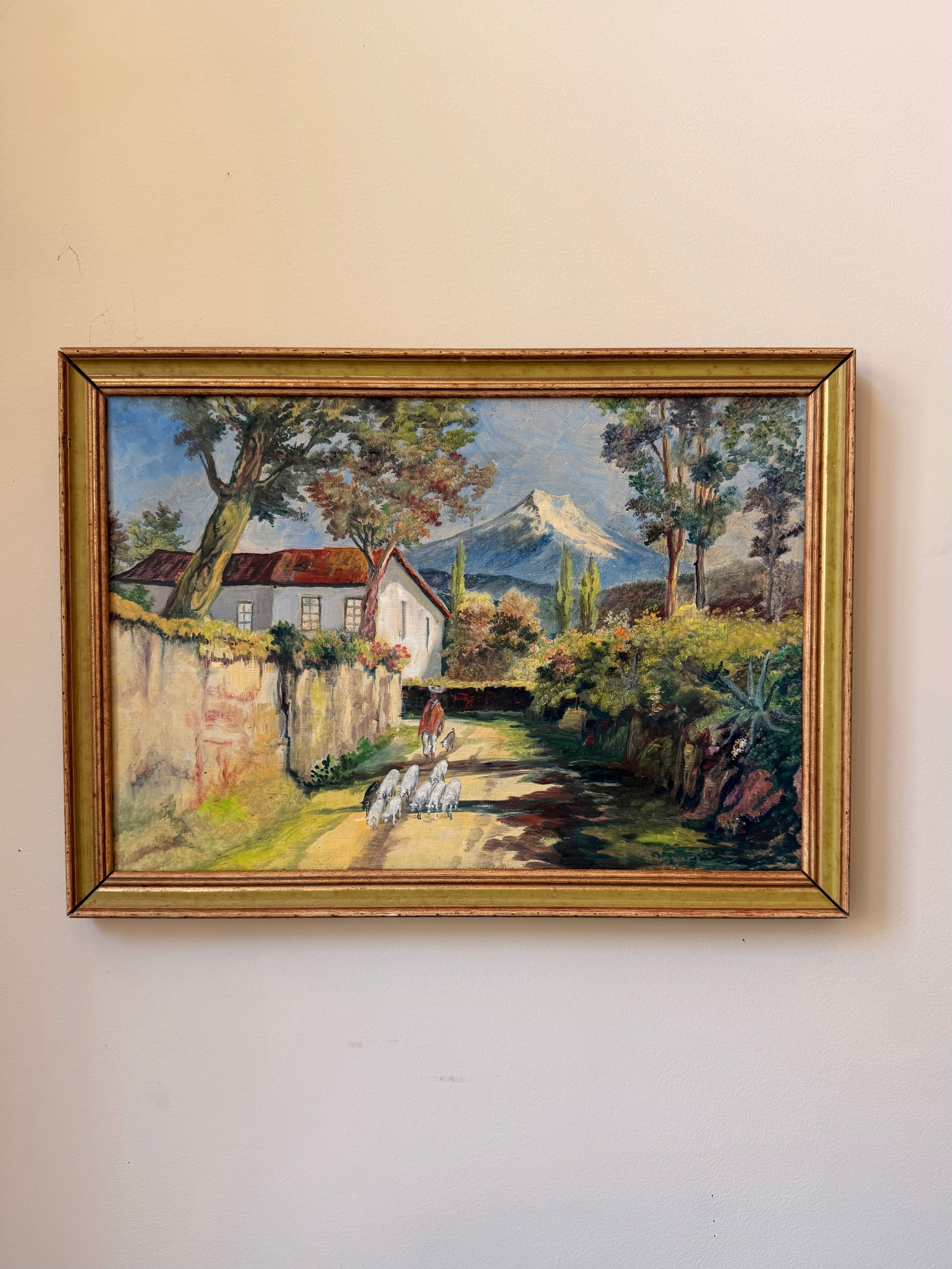 South American Village Landscape
