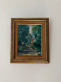 Louis Boekhout Dutch Canadian Impressionist Woodland Path Oil Painting Framed