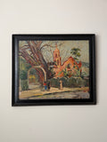 Jean Schweckler Oil Painting | Mexican Mission Landscape | Signed Original