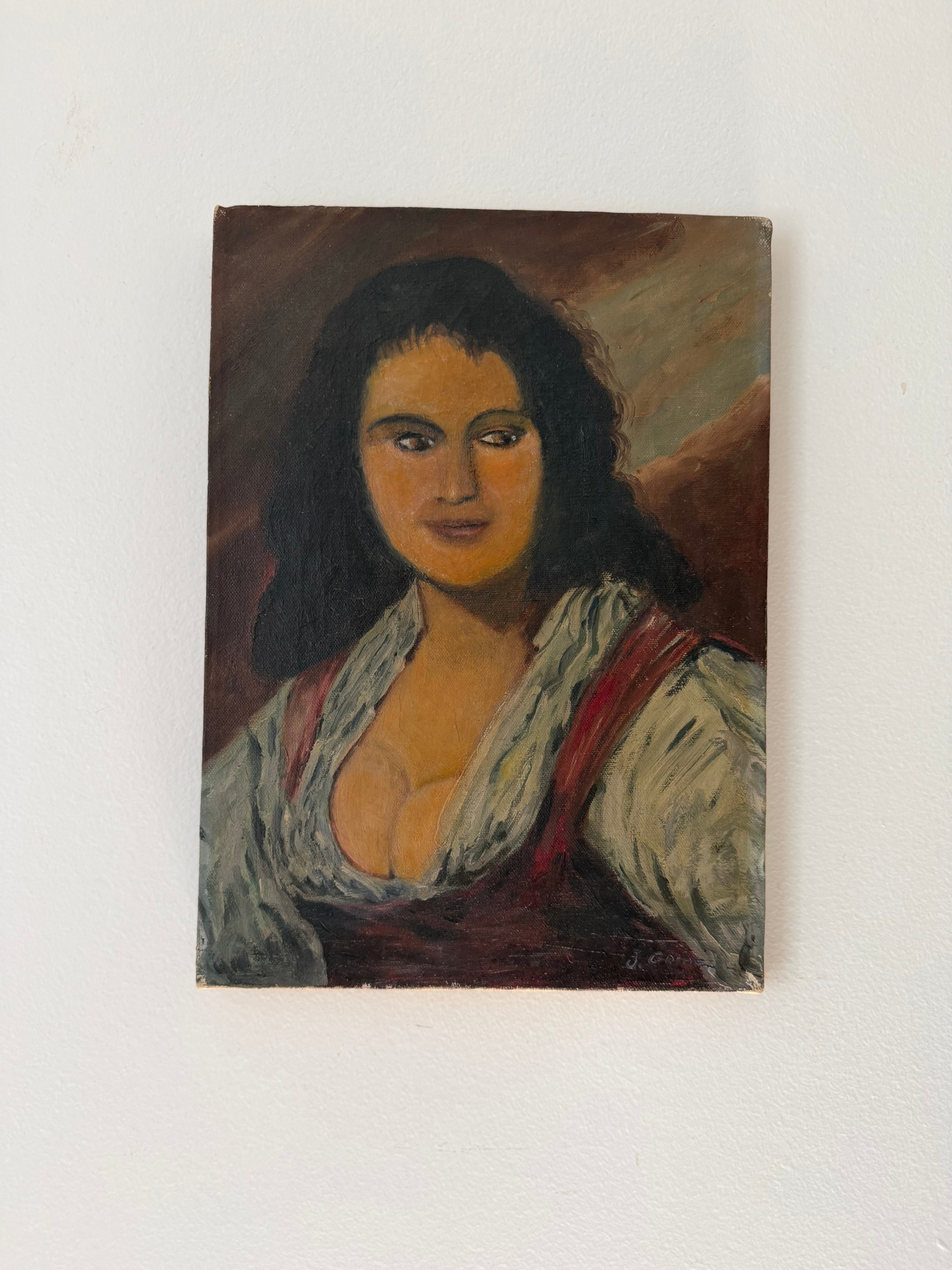 Vintage European Portrait of a Gypsy Woman